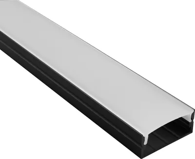 Produktbild von A23 LED Aluprofil Schwarz - 2m opal