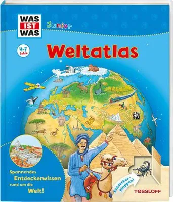 Produktbild von WAS IST WAS Junior Weltatlas für Kinder