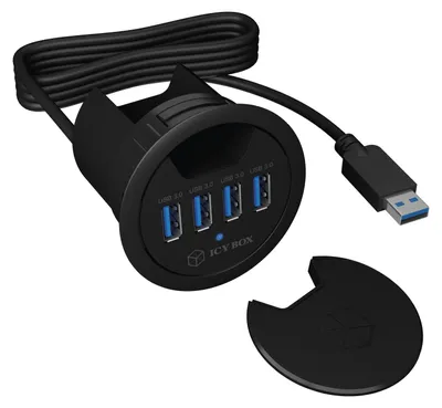 Produktbild von ICY BOX IB-HUB1403 Tisch-Hub 4x USB 3.0 Type-A