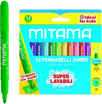 Produktbild von Mitama 61998, 12 Stück(e), Mehrfarbig, 3 Jahr(e), Feine Spitze, Mehrfarbig, Kunststoff