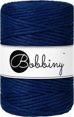 Image de Bobines Cordon Macramé 5 mm 100 m Cordon bleu encre