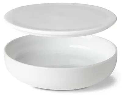 Produktbild von Flache Dipschale mit Deckel, tschechisches Porzellan, 13 cm, Optimo, G. Benedikt