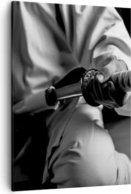 Produktbild von Bild auf Leinwand - Leinwandbild - Einteilig - Samurai-Schwert - 50x70cm - Wand Bild - Wanddeko - Wandbilder - Leinwanddruck - Kunstdruck - Wanddekoration - Leinwand bilder - Wandbild - PA50x70-3746