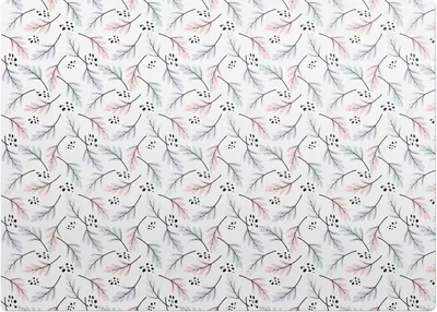 Produktbild von Pastellblattmuster – Bodenschutzmatte – Rutschfest – Schutzmatte für Büro – Vinylmatte – Stuhlunterlage  – 140 x 100 cm