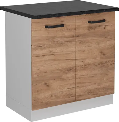 Produktbild von Spülenunterschrank Vicco R-Line Goldkraft Eiche 80 cm AP Anthrazit, Model 52290