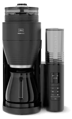 Produktbild von Melitta Aromafresh PRO X, Filterkaffeemaschine, 1,25 l, Kaffeebohnen, Gemahlener Kaffee, Eingebautes Mahlwerk, 1130 W, Schwarz