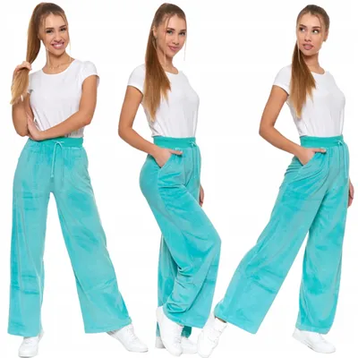 Immagine prodotto di Pantaloni A Gamba Larga Da Donna In Velluto Con Tasche In Rilievo Moraj M