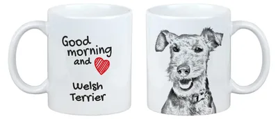 Obrázok produktu pre Welsh teriér – hrnček so psom, hrnček s obrázkom, personalizovaný darček značky Art-Dog