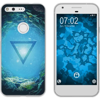 Produktbild von PhoneNatic Case kompatibel mit Google Pixel Silikon-Hülle Element Wasser M4