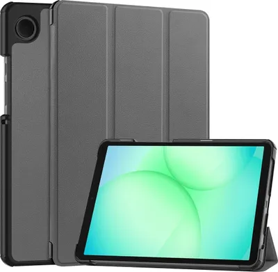 Produktbild von Samsung Galaxy Tab A11 Hülle - Coverup Tri-Fold Ständer Klapphülle mit Schlaf/Wach-Funktion - Grau