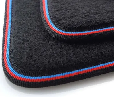 Immagine prodotto di Tappetini adatti per BMW Serie 3 Cabrio E46 Premium Velours Carpet M3 Edition Nero, Rosso, Blu