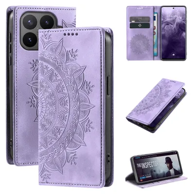 Produktbild von Mandala Handyhülle für Xiaomi 17T Pro RFID Schutz Klapphülle Case Cover Design Schutzhülle Farbe: Violett