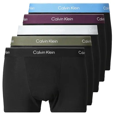 Immagine prodotto di Calvin Klein LV00NB44374MN, adulto, uomo, nero, grigio, confezione da 5, cotone, Spandex