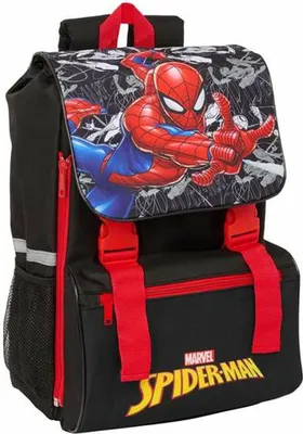 Immagine prodotto di Zaino scuola Spider-Man Nero Rosso 18,5 x 41 x 15 cm