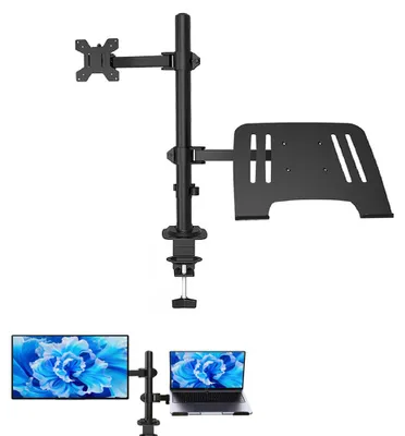Produktbild von Monitorständer, 90° Drehung, Kabelmanagement, schwarz