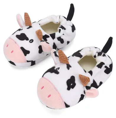 Productafbeelding van LACOFIA Pluizige babyslofjes, kinderslofjes, meisjes, dieren, antislip