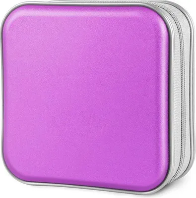 Produktbild von Famanu CD/DVD Case 48er Kapazität - Tragbarer Organizer in Lila