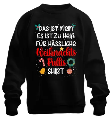 Produktbild von Ugly Christmas Familie Weihnachtsoutfit - Weihnachten Xmas Sweatshirt Pullover, Schwarz, XL