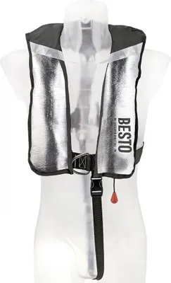 Produktbild von Besto 180n Fire Retardant Automatische Rettungsweste Weiß Weiß One Size