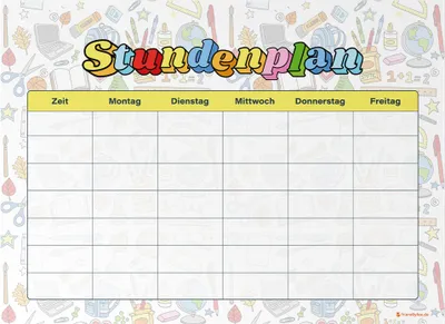Produktbild von Friendly Fox magnetischer Stundenplan Schule, Stundenplan abwischbar, Stundenplan 1. Klasse Junge Mädchen