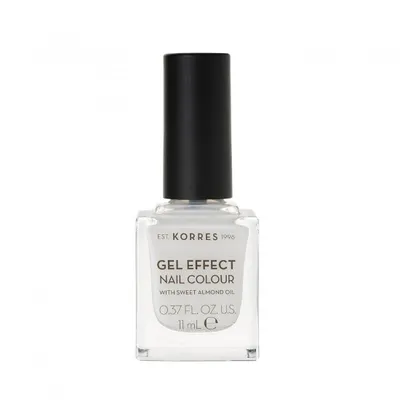 Immagine prodotto di KORRES Colore Unghie Mandorla Dolce 02 Smalto Vegano Bianco Porcellana con Effetto Gel 11ml