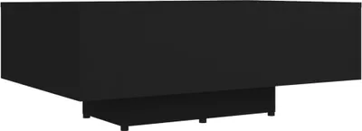 Image de vidaXL Table basse noire 85x55x31 cm Bois composite