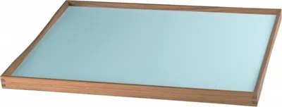 Image de ArchitectMade Tablett Serviertablett Plateau tournant blau 38 x 51 cm