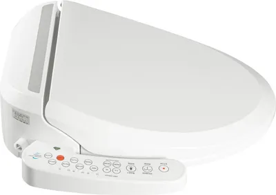 Obrázek produktu pro Inteligentní bidetové sedátko na toaletu – elektrické víko toalety – výkon 1350 W – 3 stupně vyhřívání 33–40 °C voda a sedátko – sušička teplým vzduchem 3 rychlosti – bílá barva