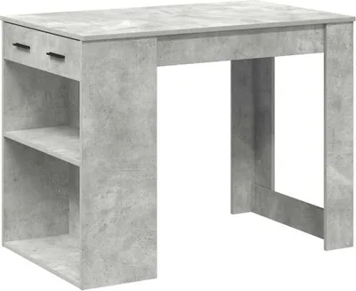 Obrázek produktu pro vidaXL Psací stůl se zásuvkami a policí beton šedý 102x62x77,5 cm