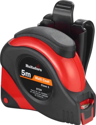 Obrázek produktu pro Hultafors svinovací metr BT délka 5 m, šířka 19 mm, ocelový svinovací metr, matný povrch