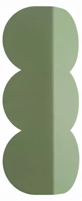 Produktbild von Wandleuchte Aluminium H: 33.6 cm Salbei G9 2-flammig länglich Modern Wandlampe