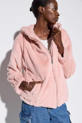 Produktbild von Fleecejacke mit Reißverschluss, Pink, M