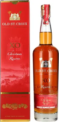 Produktbild von Old St. Croix A.H. Riise X.O. Reserve Christmas Superior Spirit Drink 40% Vol. 0,7l in Geschenkbox