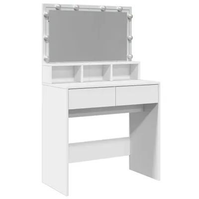 Obrázok produktu pre Toaletný stolík s LED biely 80x41x134,5 cm