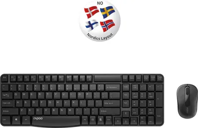 Obrázok produktu pre RAPOO Set klávesnice a myši X1800S Wireless Black