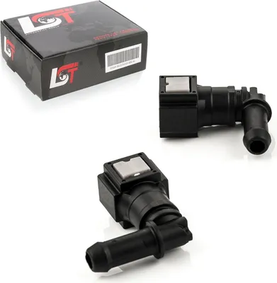 Produktbild von 2x Schnellverschluss Kraftstoffleitung Kupplung L-Stück 6,3x8mm für BMW MINI