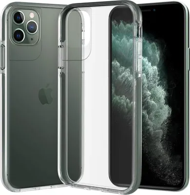 Obrázek produktu pro Pouzdro pro Apple iPhone 11 Pro Max silikonové průhledné + zelené boky A2161