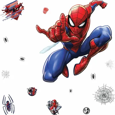 Zdjęcie produktu dla naklejka ścienna xl Marvel Spider-Man winylowa 18 sztuk