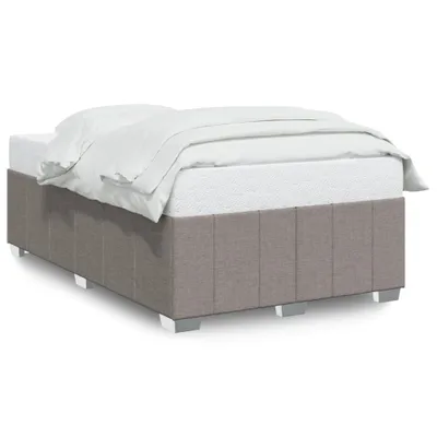 Produktbild von vidaXL Bettgestell ohne Matratze Taupe 120x200 cm Stoff