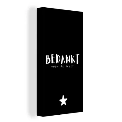Obrázok produktu pre OneMillionCanvasses® - Maľba na plátne - Obraz na plátne Nástenná maľba na plátne - Kolega - Príslovia - Ďakujem za vašu angažovanosť - Citáty -