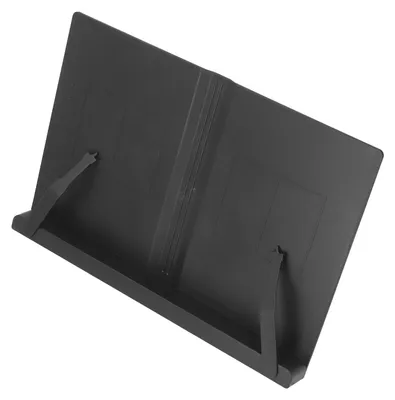 Obrázek produktu pro Multifunkční ergonomický stolní stojan na čtení, nastavitelný držák na knihy z ABS pro tablety, mobilní telefony a notebooky, černý