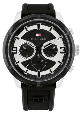 Produktbild von Herrenuhr Tommy Hilfiger 1792074 Schwarz (Ø 45 mm)