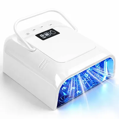 Produktbild von UV LED Nagellampe 108W, Gel Nagellampe mit Lüfter, 45 LEDs, 30/60 Sek. Timer, Infrarot-Sensor, für Gel-Nagellack und Salon