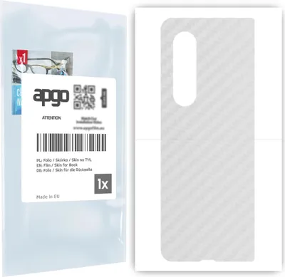 Produktbild von apgo Rückseite Schutzfolie für Samsung Galaxy Z Fold 3 -  Hinten Schutzfolie Carbon Transparent (durchsichtig), Rückseite Folie schützt vor Kratzern und Fingerabdrücken