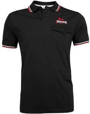 Obrázok produktu pre Pánske polo tričko slim fit LYNTON Black L Lonsdale