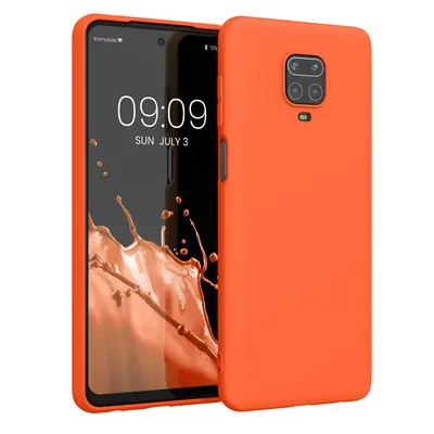 Produktbild von kwmobile Hülle kompatibel mit Xiaomi Redmi Note 9S / 9 Pro / 9 Pro Max Hülle - weiches TPU Silikon Case - Cover geeignet für kabelloses Laden - Neon