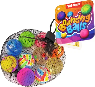 Produktbild von Flummis für Kinder 10er Set im Netz - ca. 2,5 cm