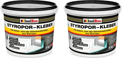 Produktbild von Isolbau Styropor-Kleber - Kleber für Dekor- & Dämm-Materialien aus Styropor - 8 kg Eimer