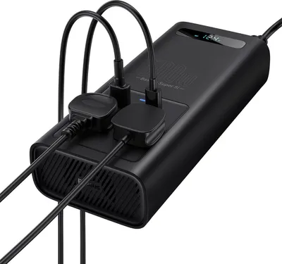 Obrázek produktu pro Baseus měnič napětí do auta 150W 12V / 500W 220V (EU a CN zástrčka) černý (CGNB000101)