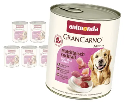 Zdjęcie produktu dla Animonda GranCarno Adult 6x800g Mokra Karma Dla Psa Koktajl Mięsny
